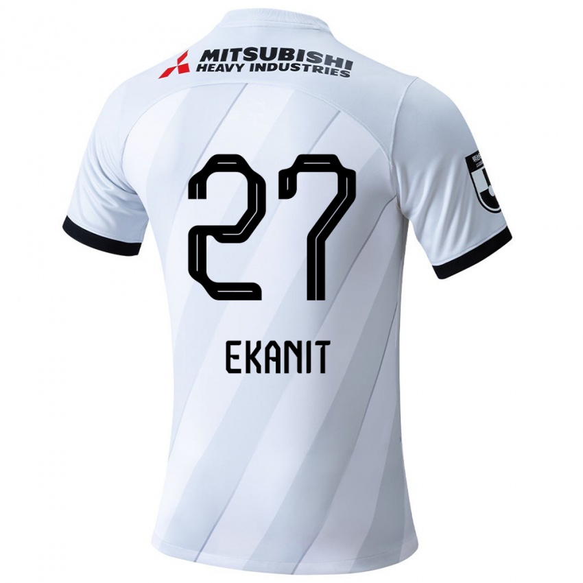 Criança Camisola Ekanit Panya #27 Branco Cinza Alternativa 2024/25 Camisa