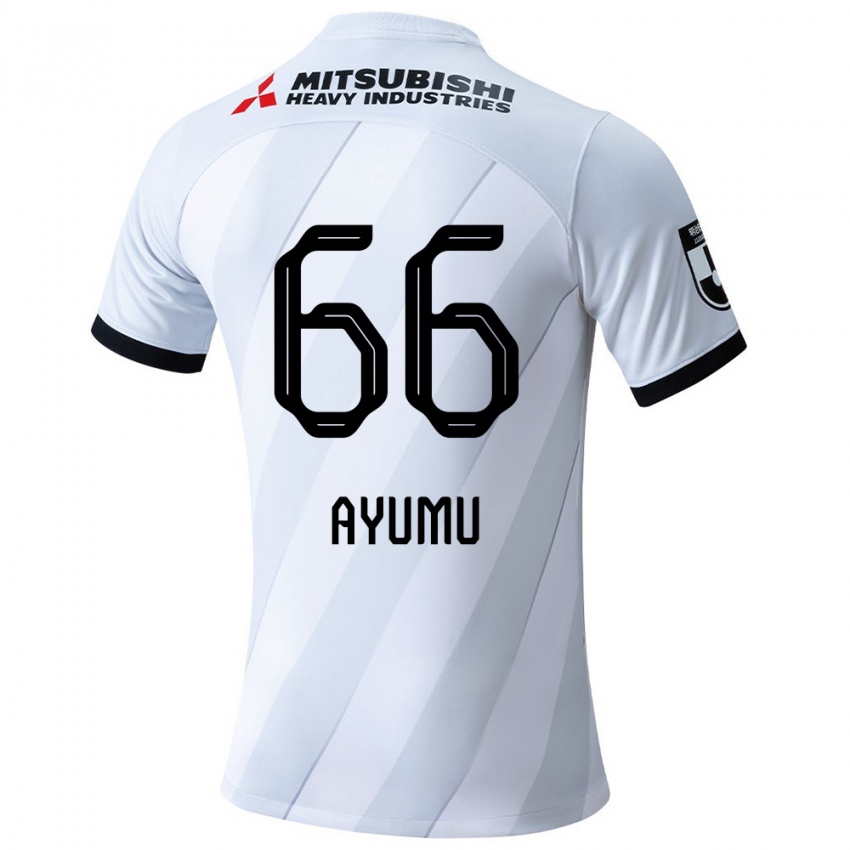 Criança Camisola Ayumu Ohata #66 Branco Cinza Alternativa 2024/25 Camisa