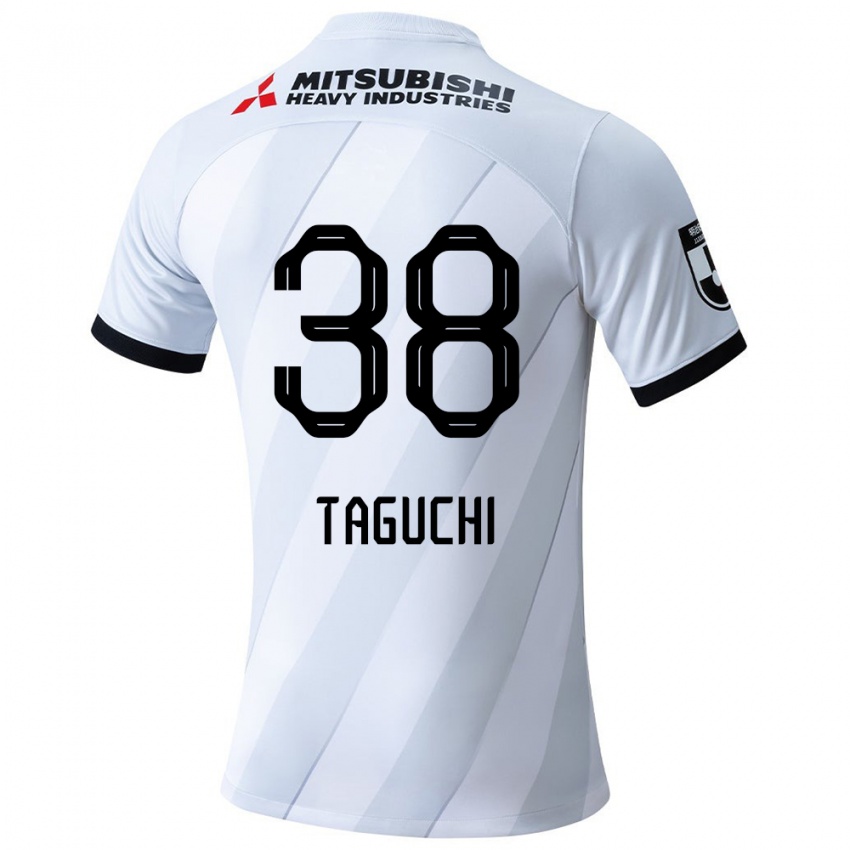 Criança Camisola Keita Taguchi #38 Branco Cinza Alternativa 2024/25 Camisa