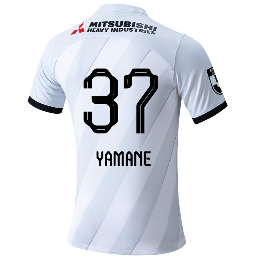 Criança Camisola Katsutoshi Yamane #37 Branco Cinza Alternativa 2024/25 Camisa