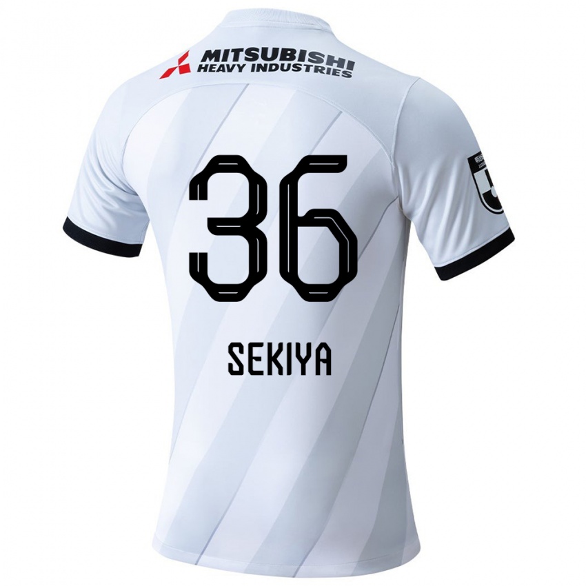 Criança Camisola Hikaru Sekiya #36 Branco Cinza Alternativa 2024/25 Camisa