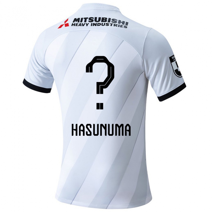 Criança Camisola Shunsuke Hasunuma #0 Branco Cinza Alternativa 2024/25 Camisa