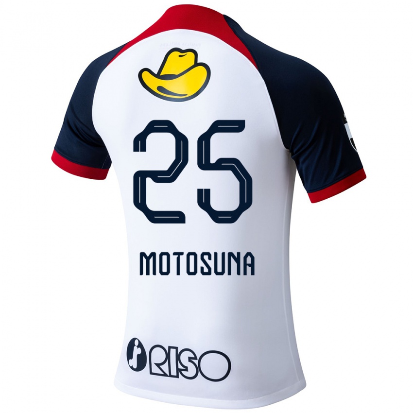 Criança Camisola Anthony Motosuna #25 Branco Azul Vermelho Alternativa 2024/25 Camisa