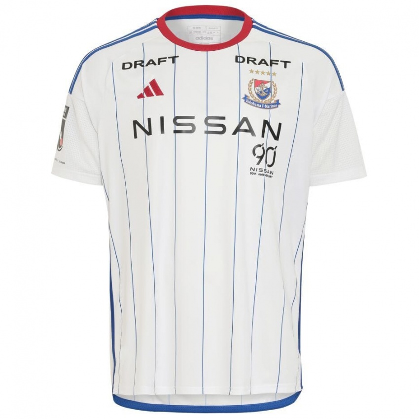 Criança Camisola Hiei Tanaka #40 Branco Azul Vermelho Alternativa 2024/25 Camisa