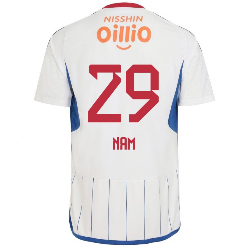 Criança Camisola Tae-Hee Nam #29 Branco Azul Vermelho Alternativa 2024/25 Camisa