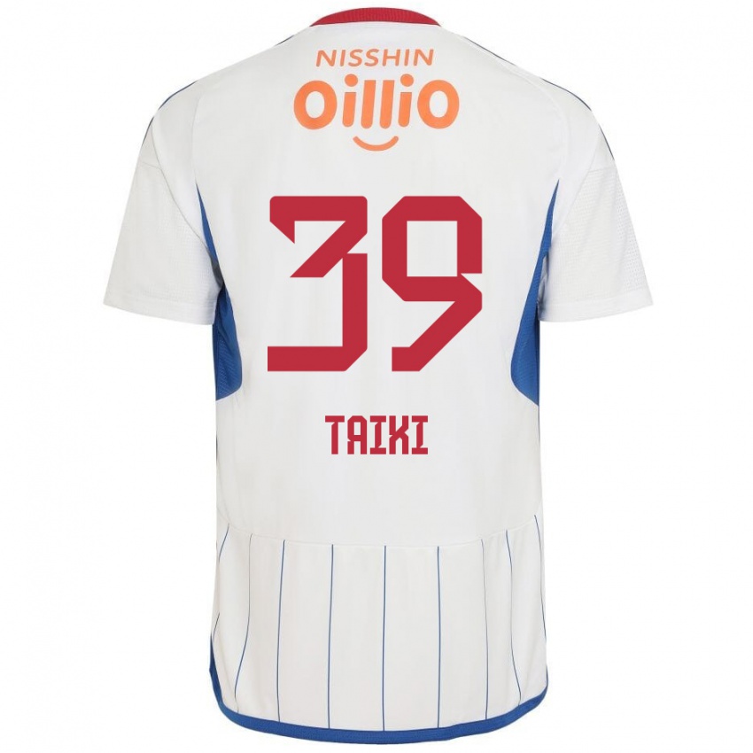 Criança Camisola Taiki Watanabe #39 Branco Azul Vermelho Alternativa 2024/25 Camisa