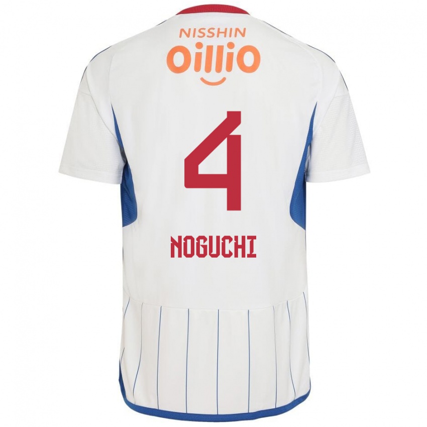 Criança Camisola Reno Noguchi #4 Branco Azul Vermelho Alternativa 2024/25 Camisa