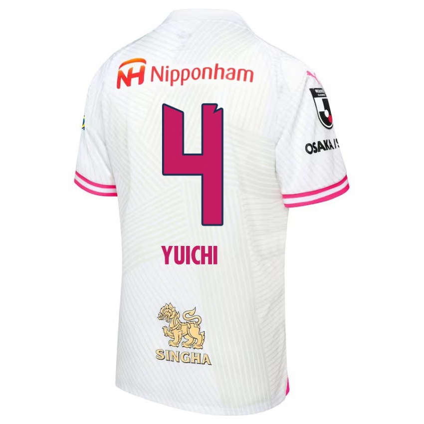 Criança Camisola Yuichi Hirano #4 Branco Rosa Alternativa 2024/25 Camisa