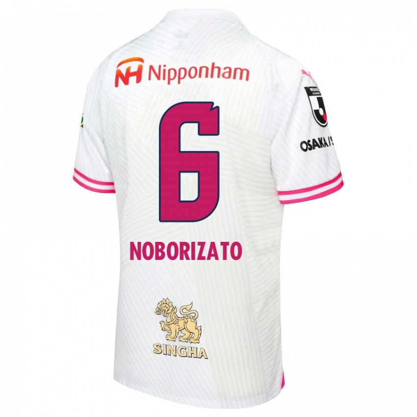 Criança Camisola Kyohei Noborizato #6 Branco Rosa Alternativa 2024/25 Camisa