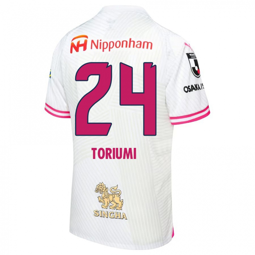 Criança Camisola Koji Toriumi #24 Branco Rosa Alternativa 2024/25 Camisa