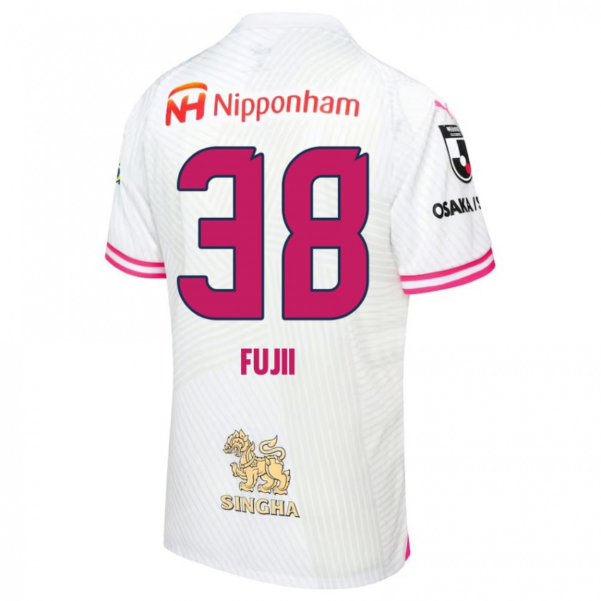 Criança Camisola Ryuya Fujii #38 Branco Rosa Alternativa 2024/25 Camisa