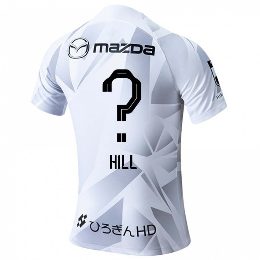 Criança Camisola Cailen Hill #0 Branco Cinza Preto Alternativa 2024/25 Camisa