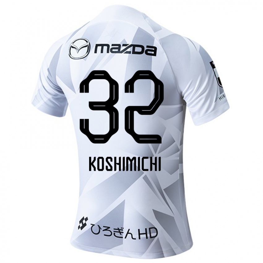 Criança Camisola Sota Koshimichi #32 Branco Cinza Preto Alternativa 2024/25 Camisa