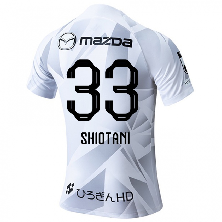 Criança Camisola Tsukasa Shiotani #33 Branco Cinza Preto Alternativa 2024/25 Camisa