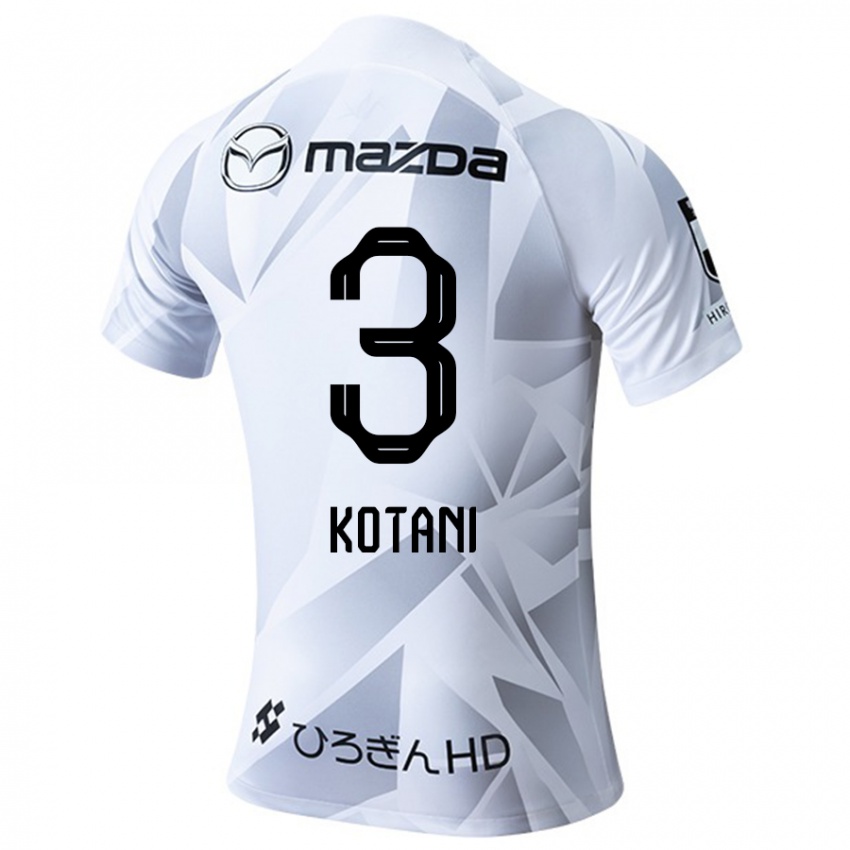 Criança Camisola Fuga Kotani #3 Branco Cinza Preto Alternativa 2024/25 Camisa