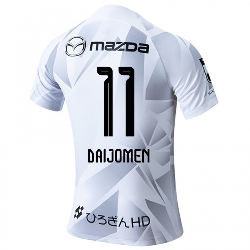 Criança Camisola Arashi Daijomen #11 Branco Cinza Preto Alternativa 2024/25 Camisa