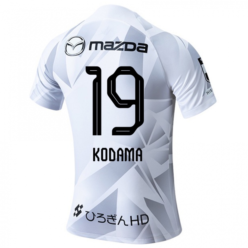 Criança Camisola Tsukasa Kodama #19 Branco Cinza Preto Alternativa 2024/25 Camisa