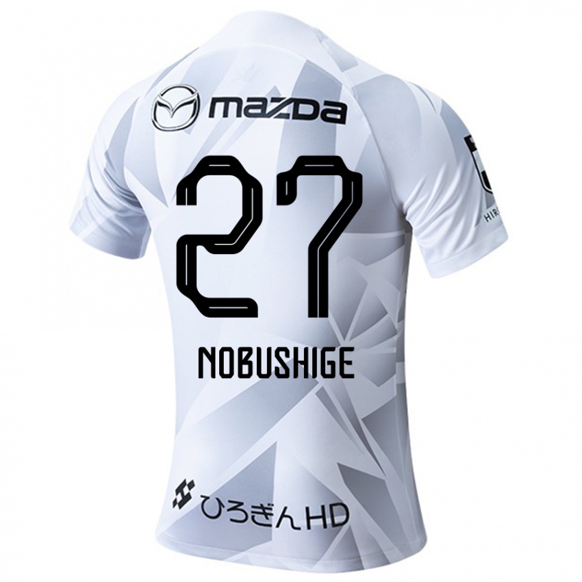 Criança Camisola Ryojiro Nobushige #27 Branco Cinza Preto Alternativa 2024/25 Camisa