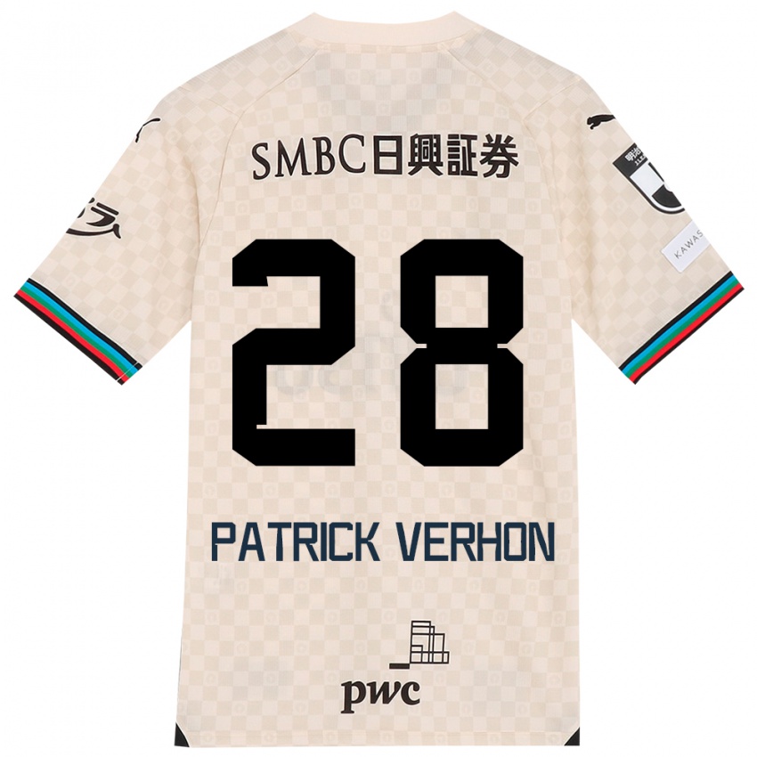 Criança Camisola Patrick Verhon #28 Branco Cinza Alternativa 2024/25 Camisa