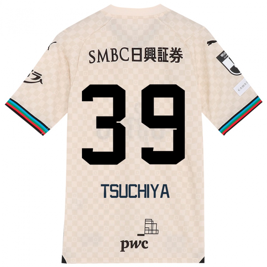 Criança Camisola Kaito Tsuchiya #39 Branco Cinza Alternativa 2024/25 Camisa