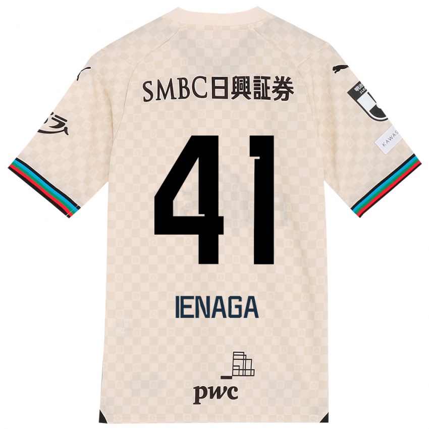 Criança Camisola Akihiro Ienaga #41 Branco Cinza Alternativa 2024/25 Camisa