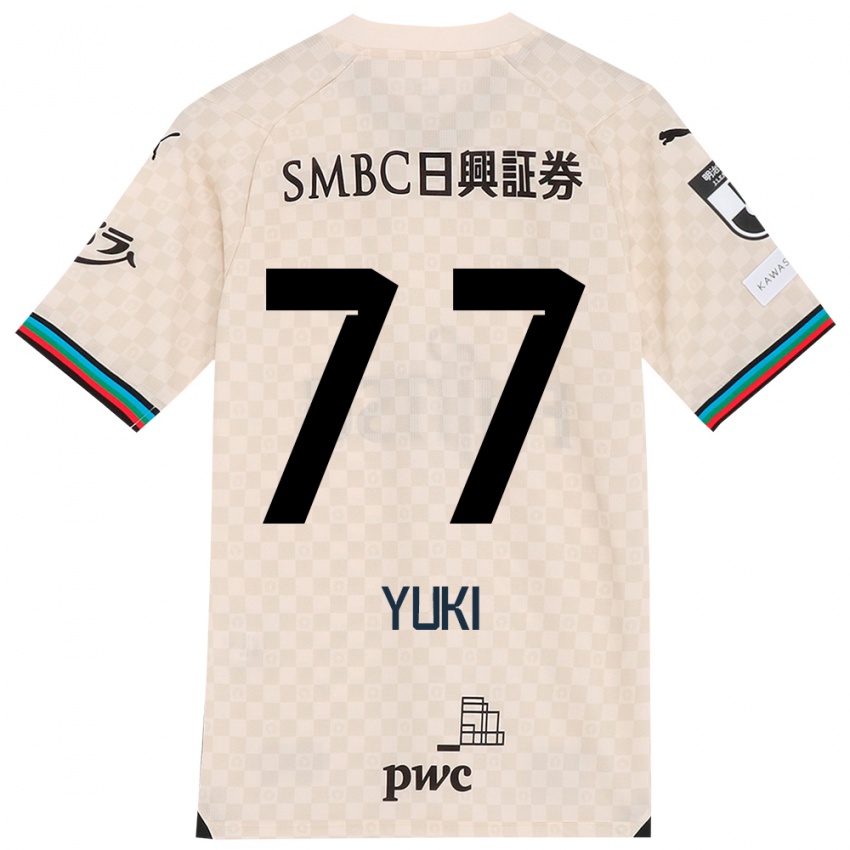 Criança Camisola Yuki Yamamoto #77 Branco Cinza Alternativa 2024/25 Camisa