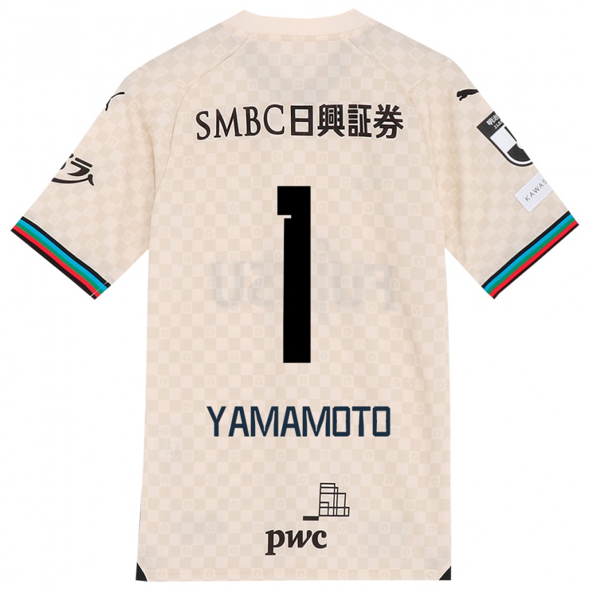 Criança Camisola Kensho Yamamoto #1 Branco Cinza Alternativa 2024/25 Camisa