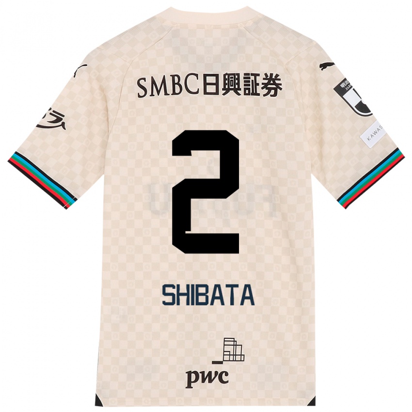 Criança Camisola Shotaro Shibata #2 Branco Cinza Alternativa 2024/25 Camisa