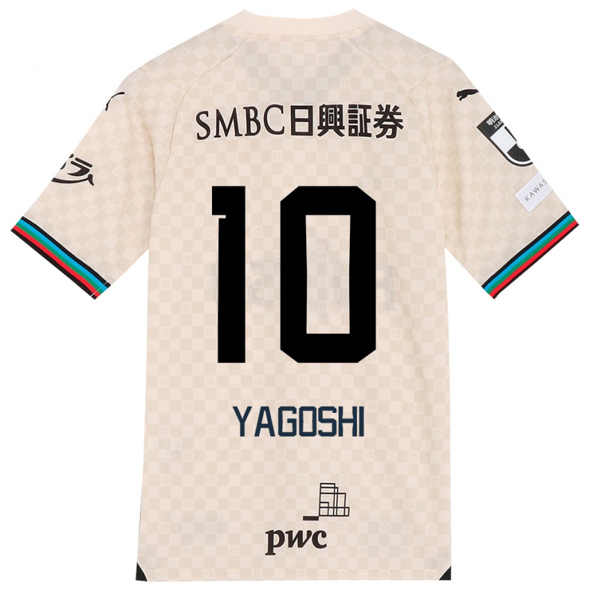 Criança Camisola Mikito Yagoshi #10 Branco Cinza Alternativa 2024/25 Camisa