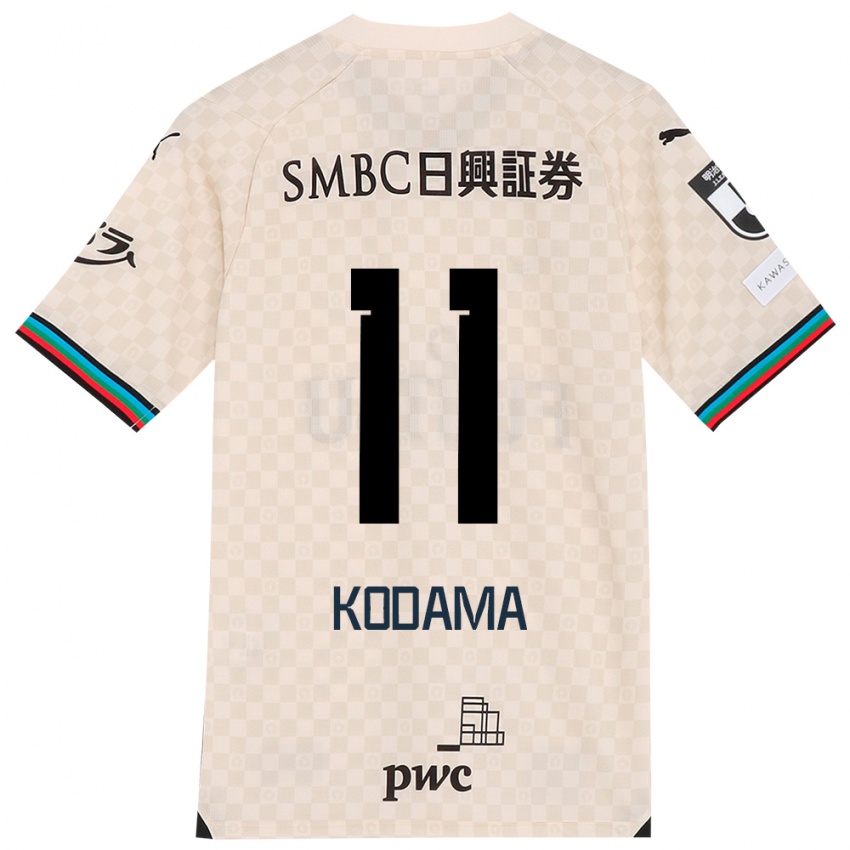 Criança Camisola Shotaro Kodama #11 Branco Cinza Alternativa 2024/25 Camisa