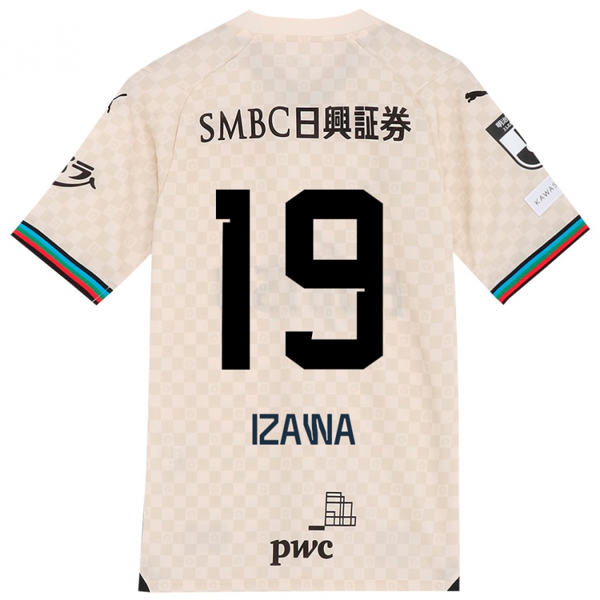 Criança Camisola Haruki Izawa #19 Branco Cinza Alternativa 2024/25 Camisa