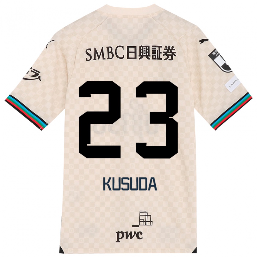 Criança Camisola Haruki Kusuda #23 Branco Cinza Alternativa 2024/25 Camisa