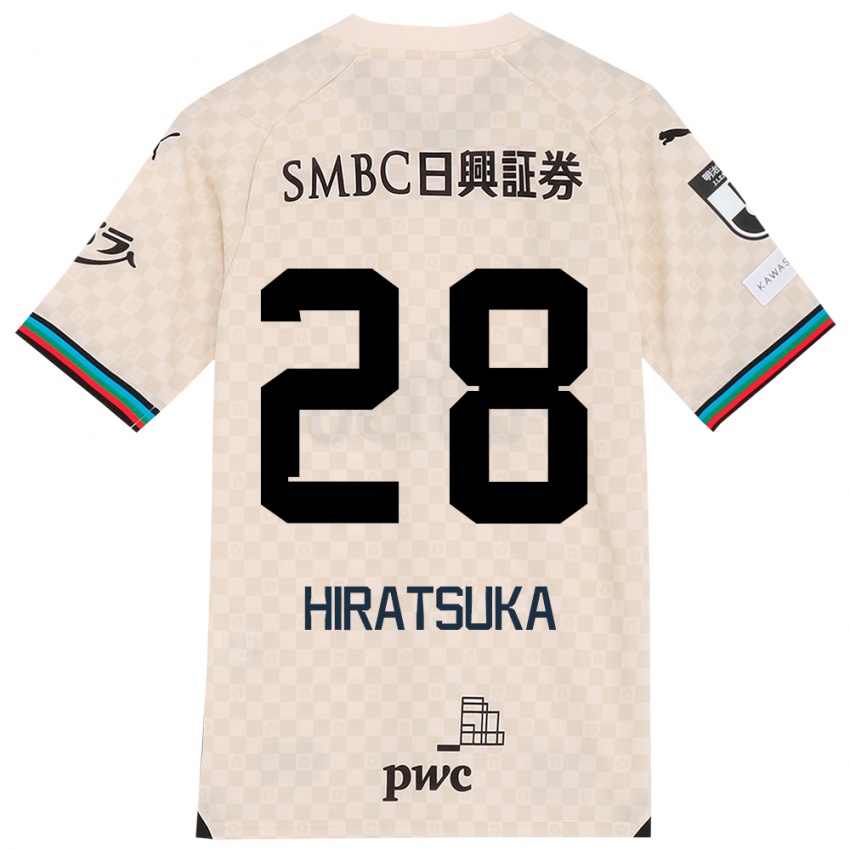 Criança Camisola Hayato Hiratsuka #28 Branco Cinza Alternativa 2024/25 Camisa