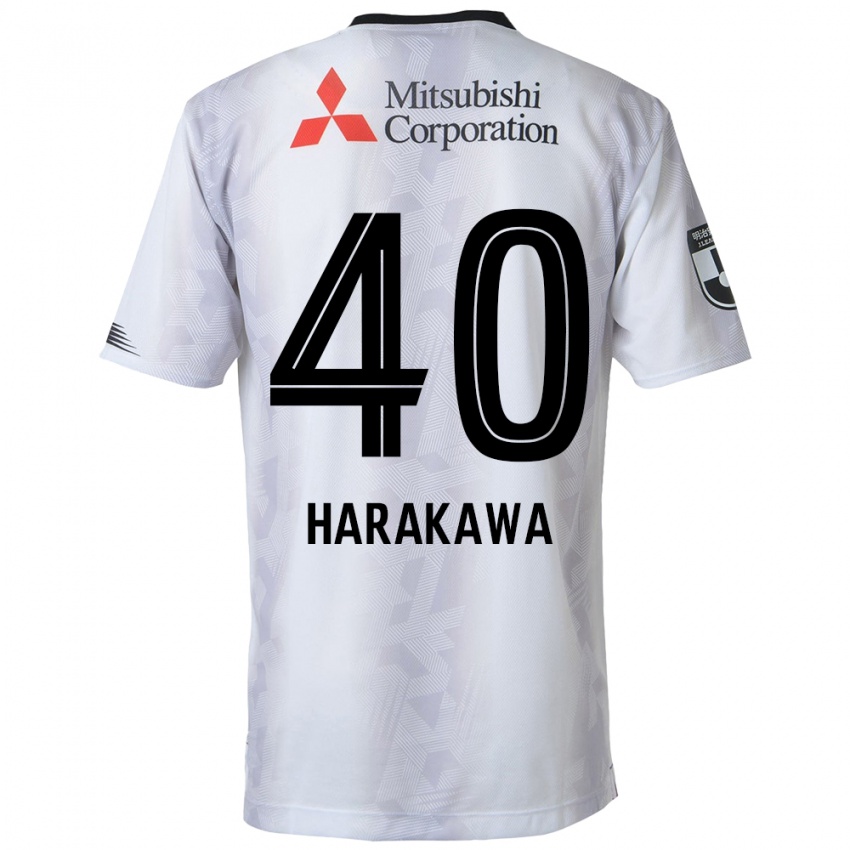 Criança Camisola Riki Harakawa #40 Branco Preto Alternativa 2024/25 Camisa