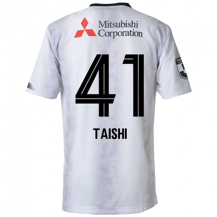 Criança Camisola Taishi Brandon Nozawa #41 Branco Preto Alternativa 2024/25 Camisa