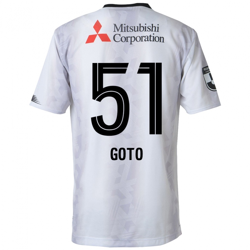 Criança Camisola Wataru Goto #51 Branco Preto Alternativa 2024/25 Camisa