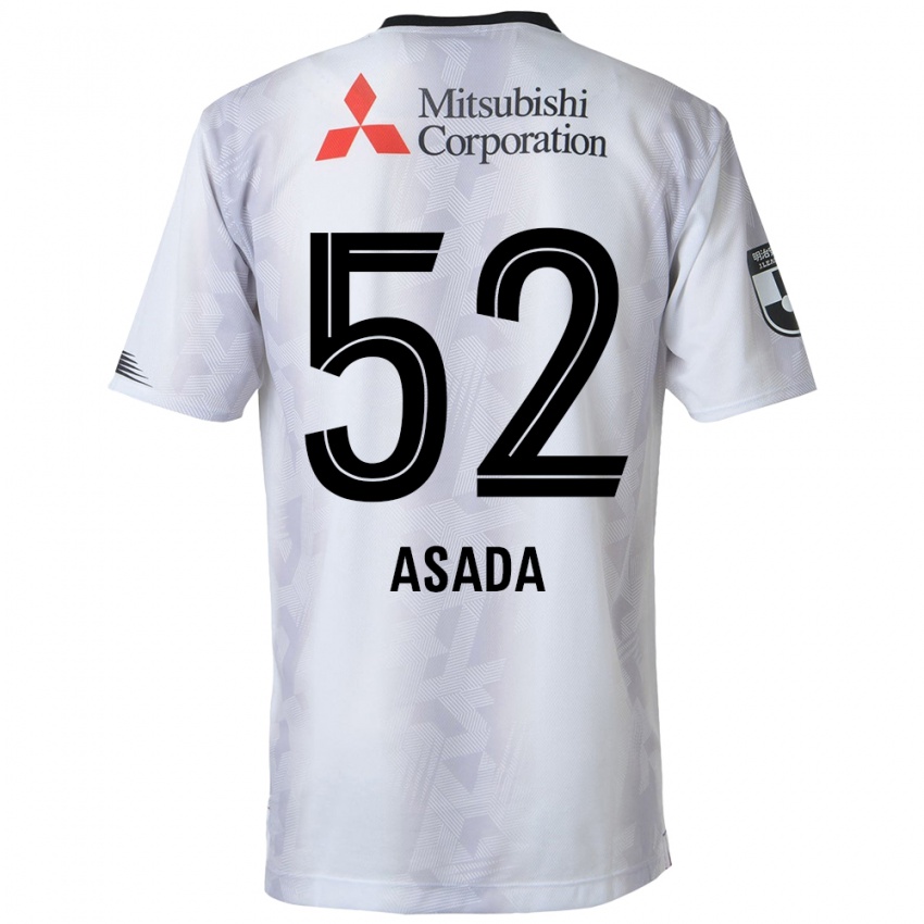 Criança Camisola Rui Asada #52 Branco Preto Alternativa 2024/25 Camisa