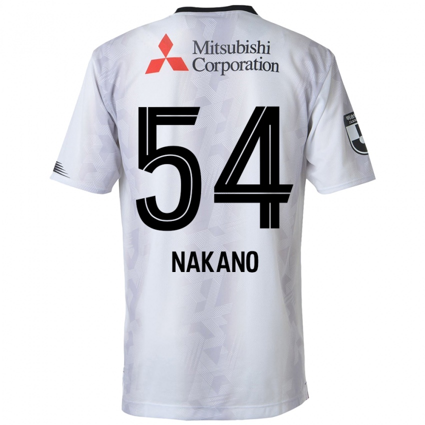 Criança Camisola Yui Nakano #54 Branco Preto Alternativa 2024/25 Camisa