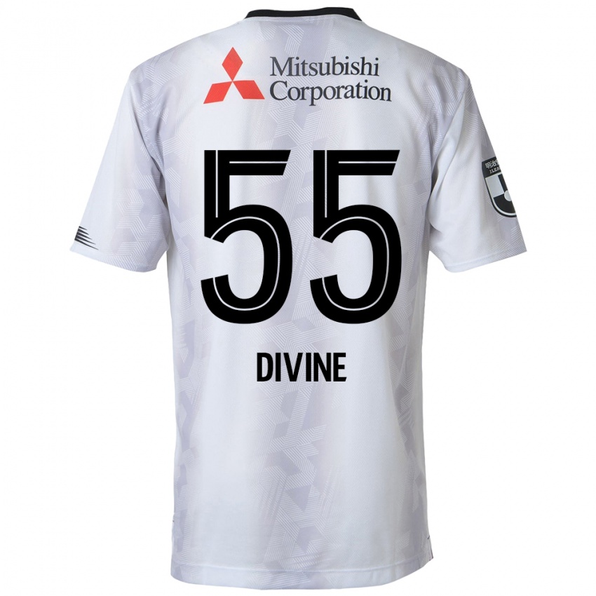 Criança Camisola Divine Chinedu Otani #55 Branco Preto Alternativa 2024/25 Camisa