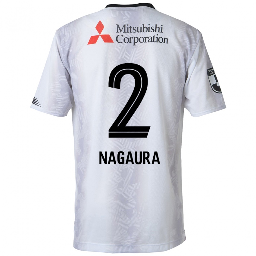 Criança Camisola Koshi Nagaura #2 Branco Preto Alternativa 2024/25 Camisa