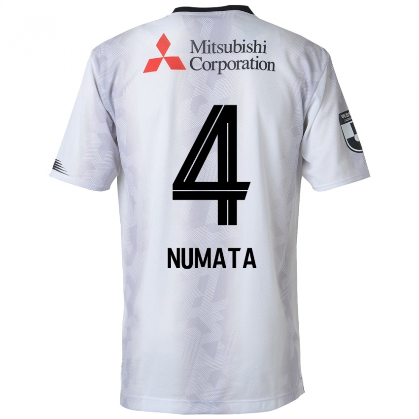 Criança Camisola Seisa Numata #4 Branco Preto Alternativa 2024/25 Camisa