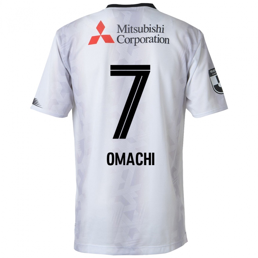 Criança Camisola Hyugo Omachi #7 Branco Preto Alternativa 2024/25 Camisa