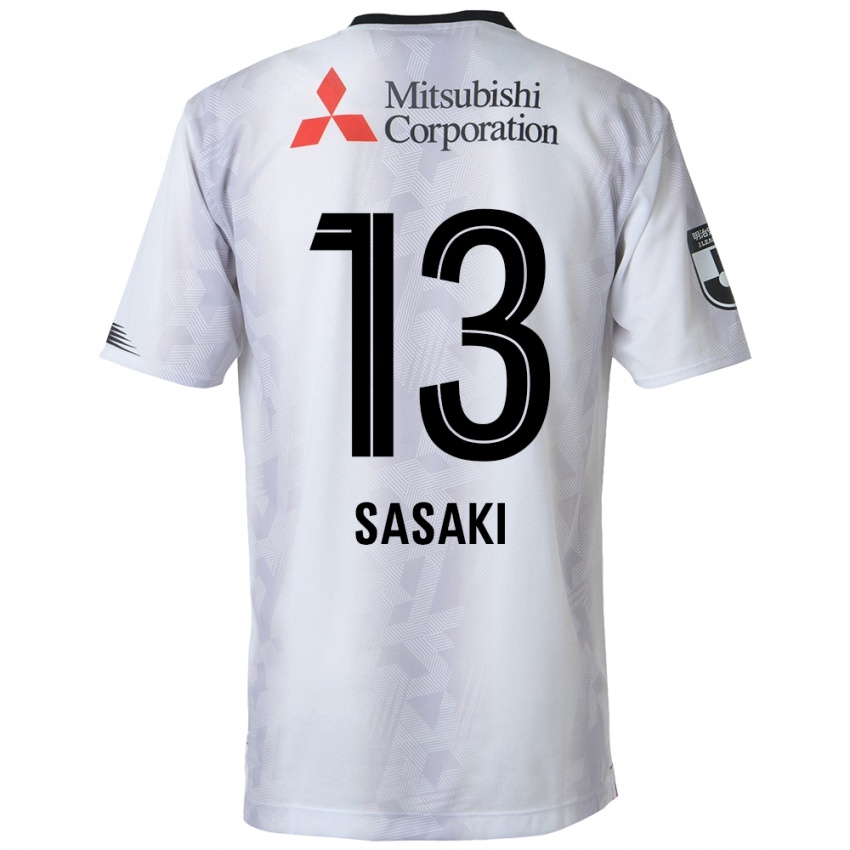 Criança Camisola Shoei Sasaki #13 Branco Preto Alternativa 2024/25 Camisa