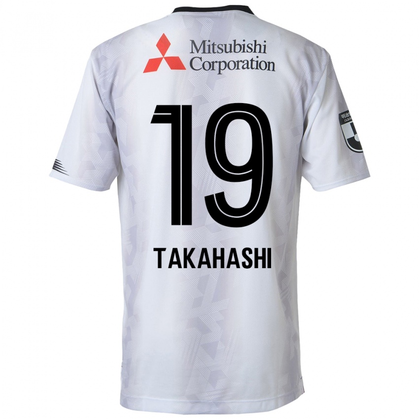 Criança Camisola Yuya Takahashi #19 Branco Preto Alternativa 2024/25 Camisa