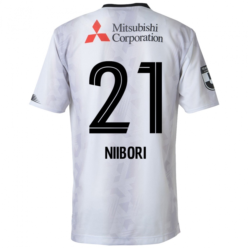 Criança Camisola Keita Niibori #21 Branco Preto Alternativa 2024/25 Camisa