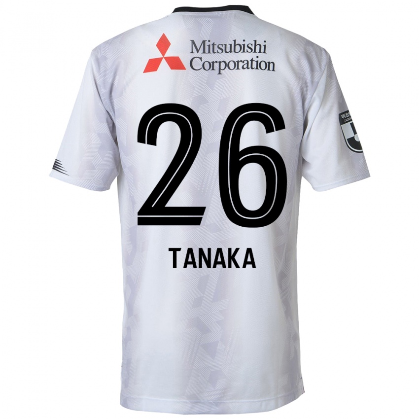 Criança Camisola Haruto Tanaka #26 Branco Preto Alternativa 2024/25 Camisa