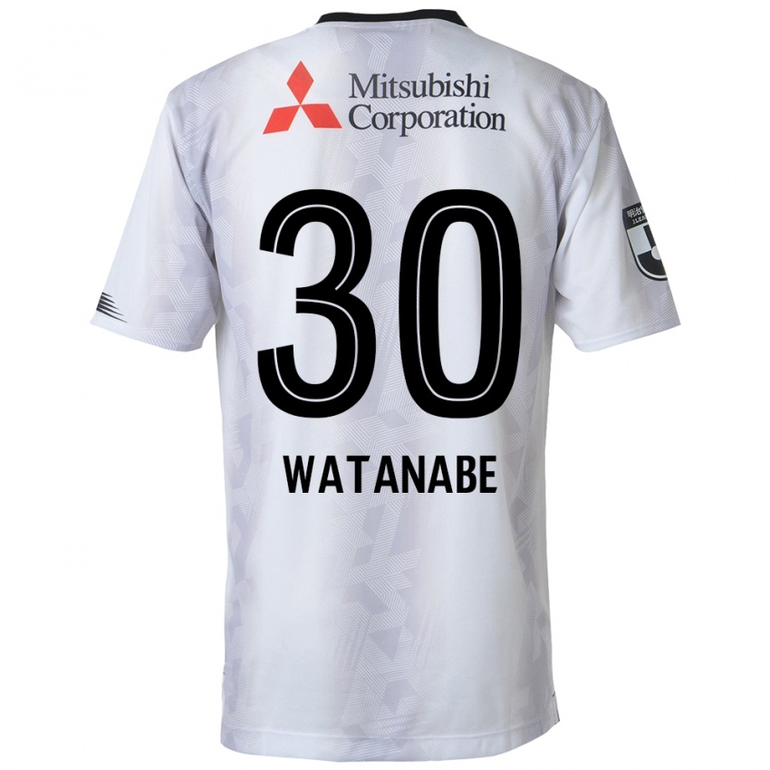 Criança Camisola Matthew Watanabe #30 Branco Preto Alternativa 2024/25 Camisa