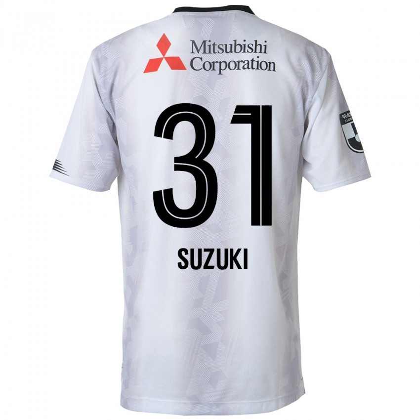 Criança Camisola Kaede Suzuki #31 Branco Preto Alternativa 2024/25 Camisa