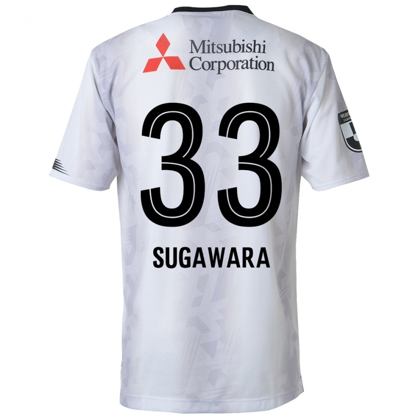 Criança Camisola Yuta Sugawara #33 Branco Preto Alternativa 2024/25 Camisa