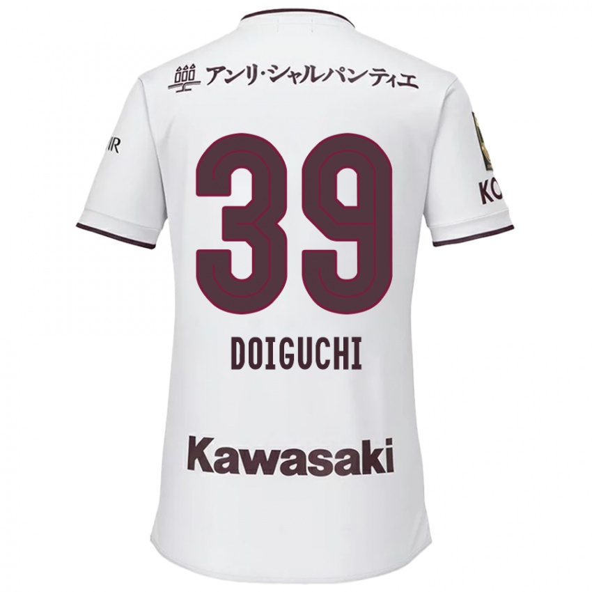 Criança Camisola Ritsu Doiguchi #39 Branco Vermelho Alternativa 2024/25 Camisa